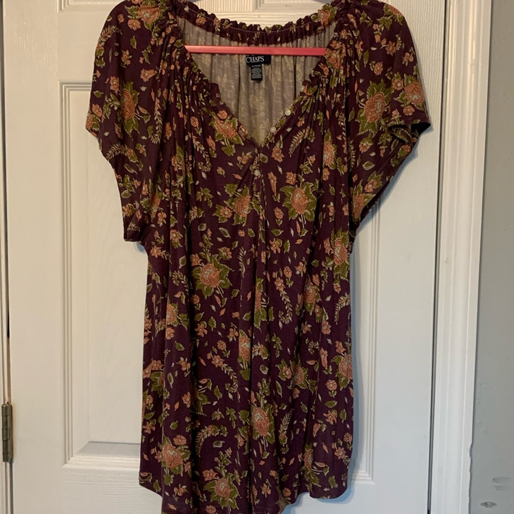 Chaps floral print top